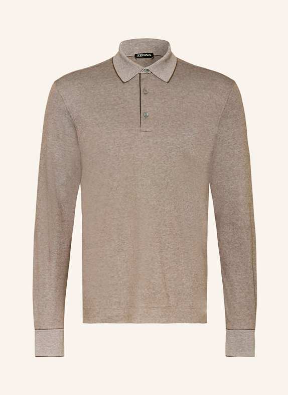 ZEGNA Jersey-Poloshirt CAMEL