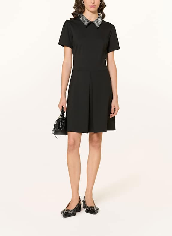 MRS & HUGS Jerseykleid mit Schmucksteinen SCHWARZ