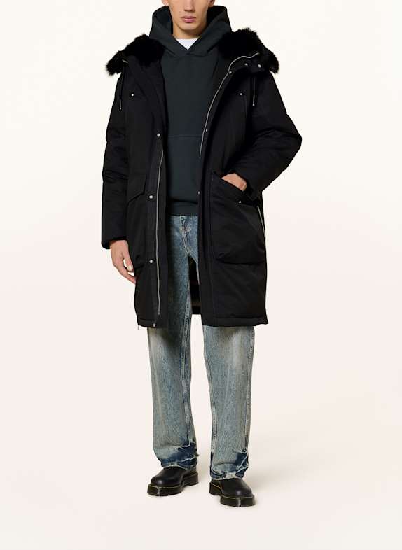 MOOSE KNUCKLES Parka din puf DAWSON NEGRU