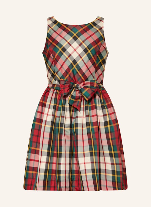 POLO RALPH LAUREN Kleid DUNKELROT / GRÜN / GELB