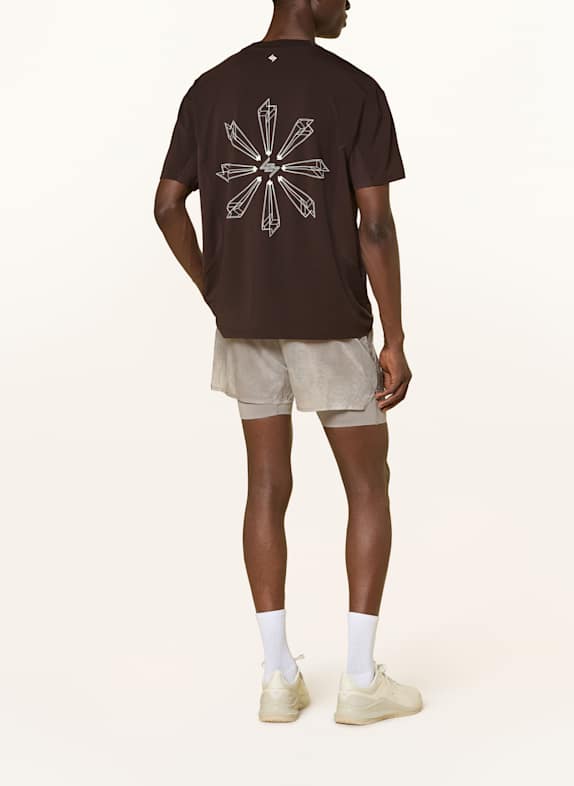 247 REPRESENT T-shirt 247 UPRISING MARRON FONCÉ