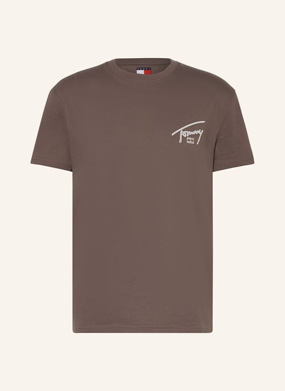 TOMMY JEANS T-Shirt DUNKELBRAUN