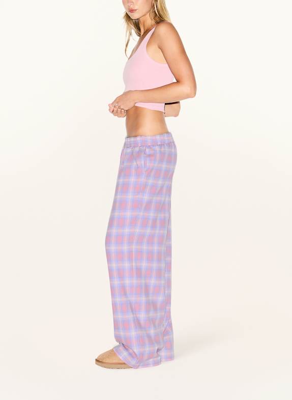 SKIMS Slaapbroek FLANNEL van flanel COTTON CANDY PLAID