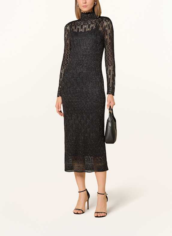 LAUREN RALPH LAUREN Spitzenkleid MATTE SCHWARZ