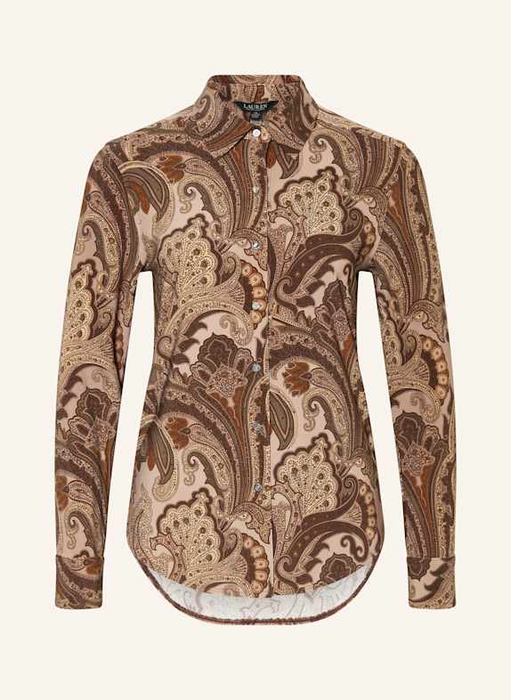 Youth Sportstyle T-Shirt Shirt blouse made of jersey TAUPE/ BROWN/ DARK BROWN