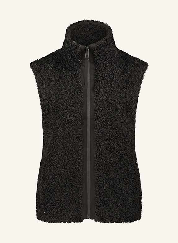 BETTY&CO Teddyfell-Weste SCHWARZ