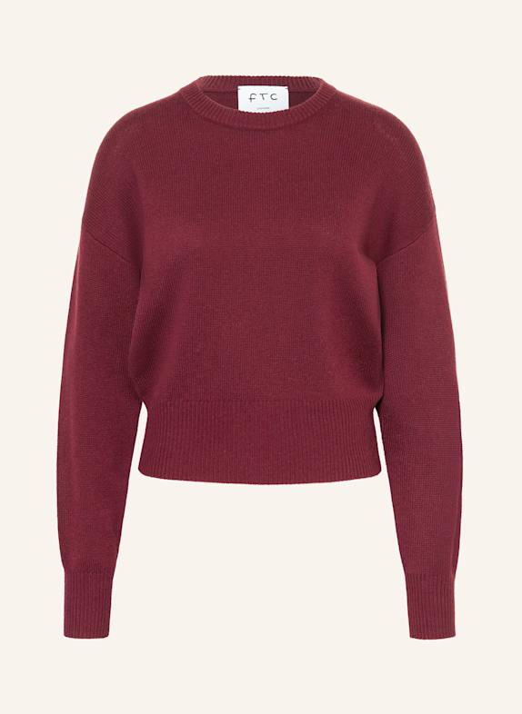 FTC CASHMERE Cashmere-Pullover DUNKELROT