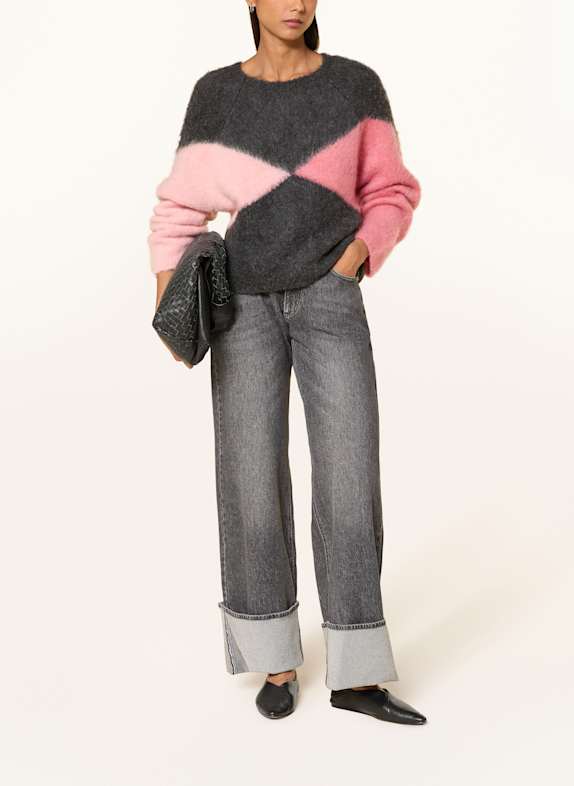 Smith & Soul Sweater DARK GRAY / PINK