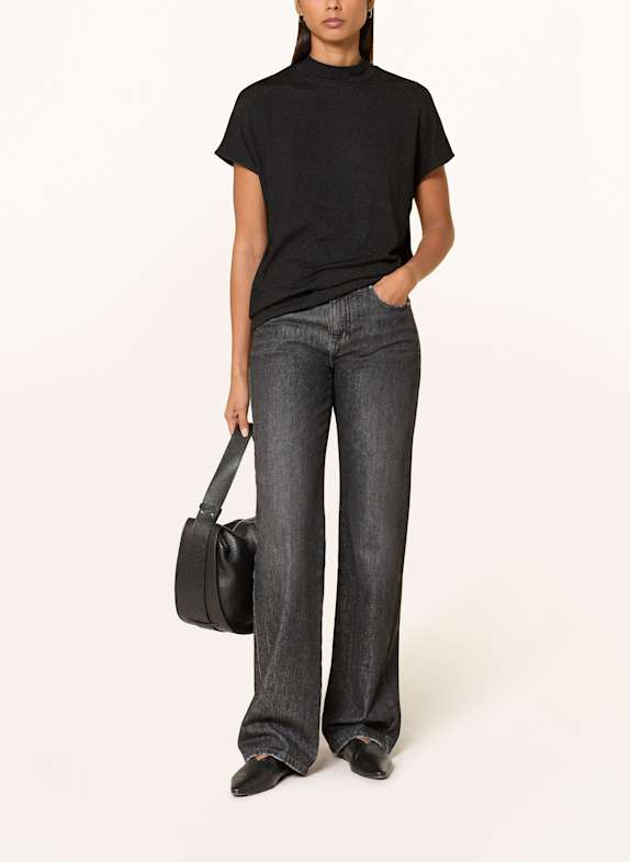 Smith & Soul T-Shirt mit Glitzergarn SCHWARZ