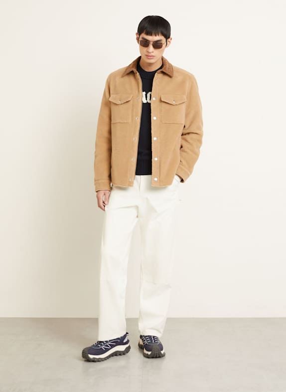 MONCLER Teddyfell-overshirt BEIGE
