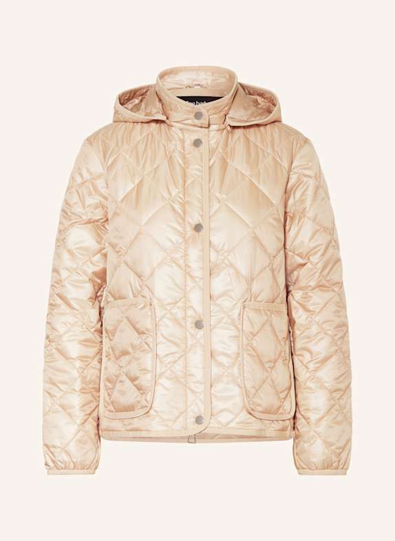 darling harbour Quilted jacket with detachable hood BEIGE