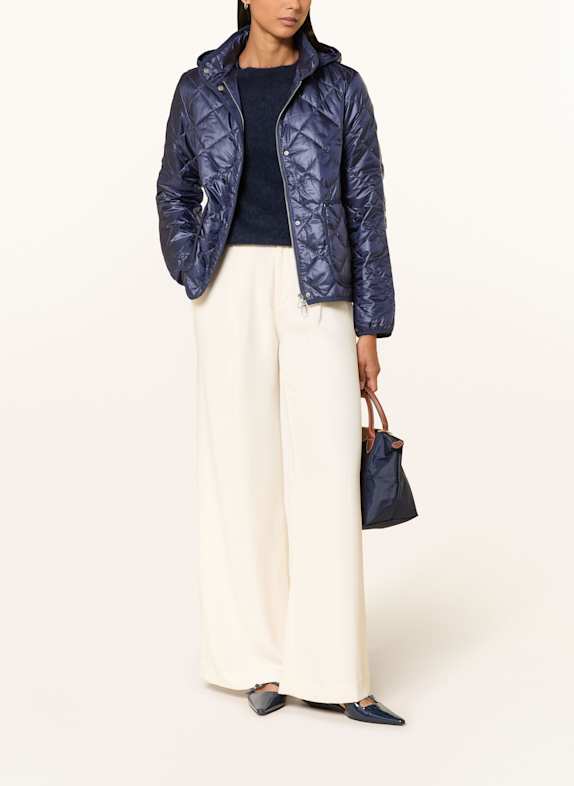 darling harbour Kurtka pikowana z odpinanym kapturem GRANATOWY