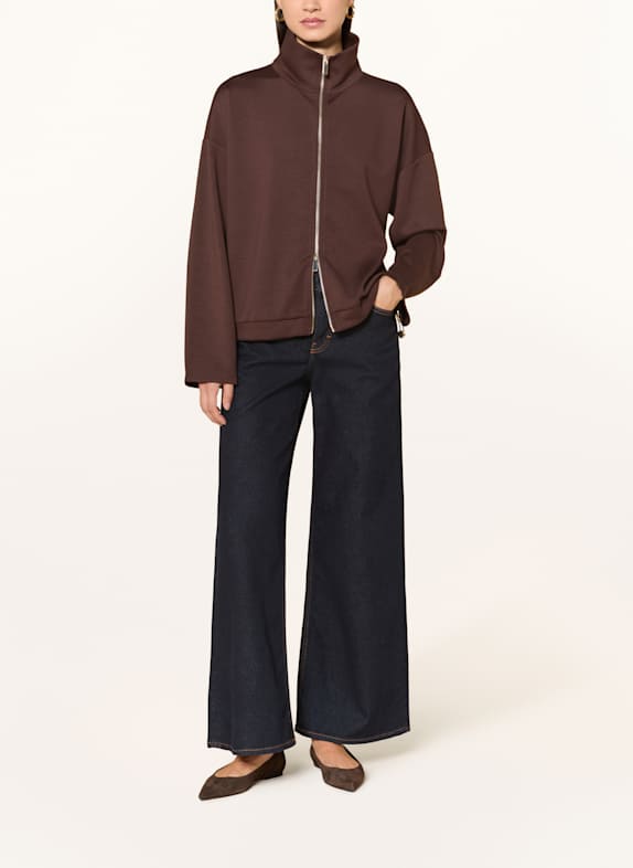 Rich & Royal sweatjack MARRON FONCÉ