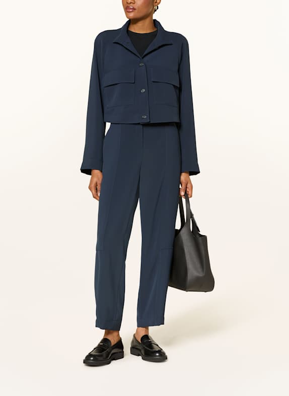 BOSS Cropped jasje JOTANA DONKERBLAUW
