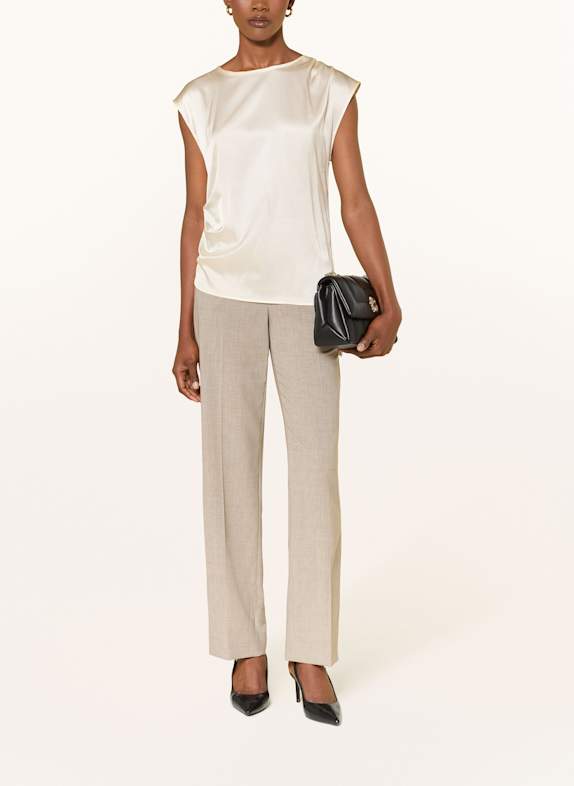 BOSS Blouse-shirt ETOGA in gemengd materiaal ECRU