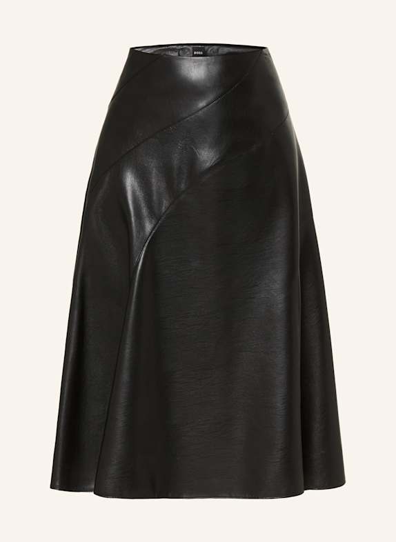 BOSS Rock VICENA in Lederoptik SCHWARZ