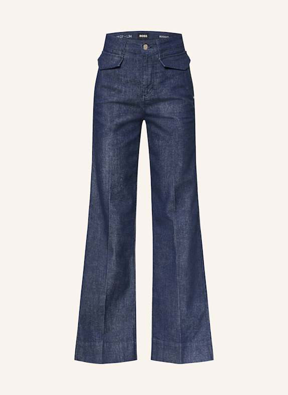BOSS Wide Leg Jeans ROSALYA 401 DARK BLUE