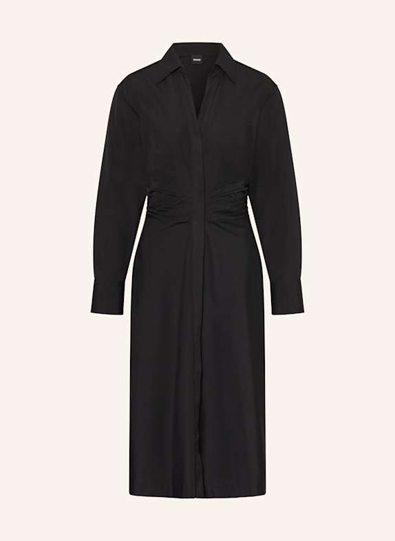 BOSS Hemdblusenkleid DREPIL SCHWARZ