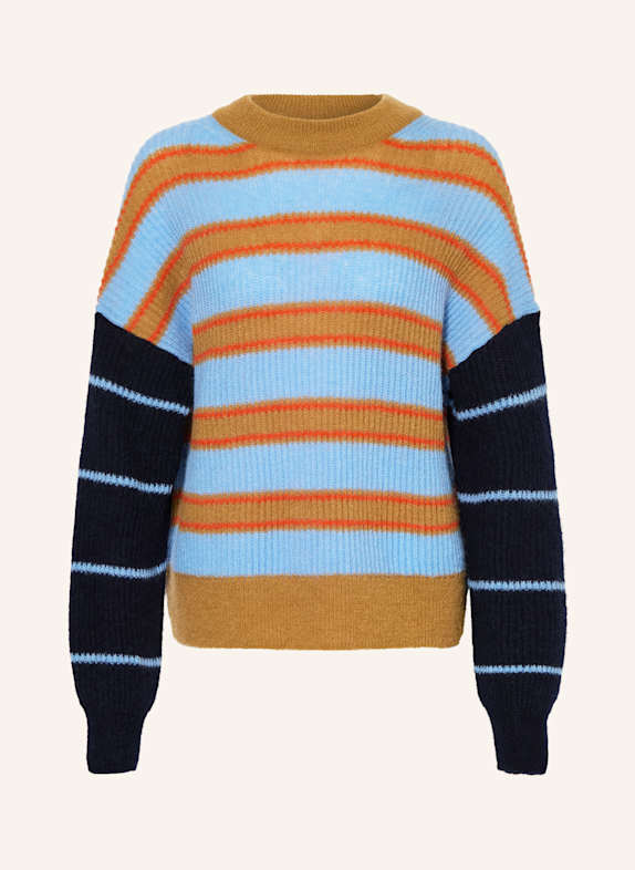 CLOSED Pullover HELLBLAU / HELLBRAUN / ORANGE