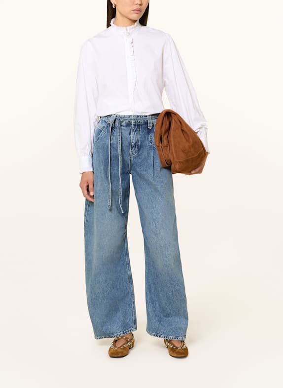 BOSS Blouse BANNY met ruches WIT