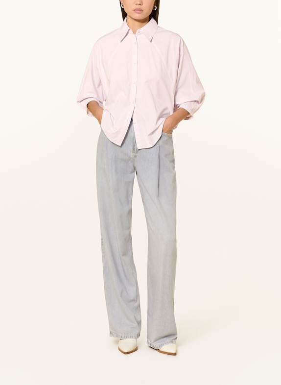 BOSS Overhemdblouse BELENTA met 3/4-mouwen LICHTPAARS / WIT