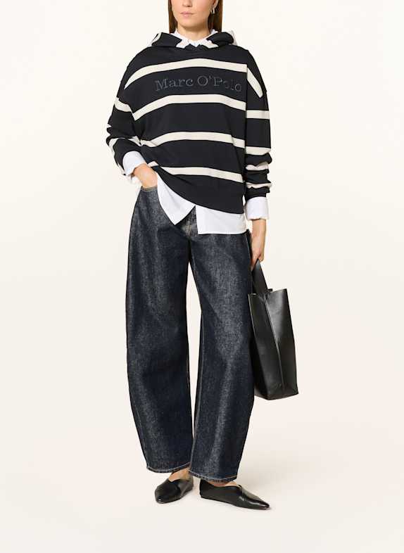 Marc O'Polo Hoodie WEISS / DUNKELBLAU