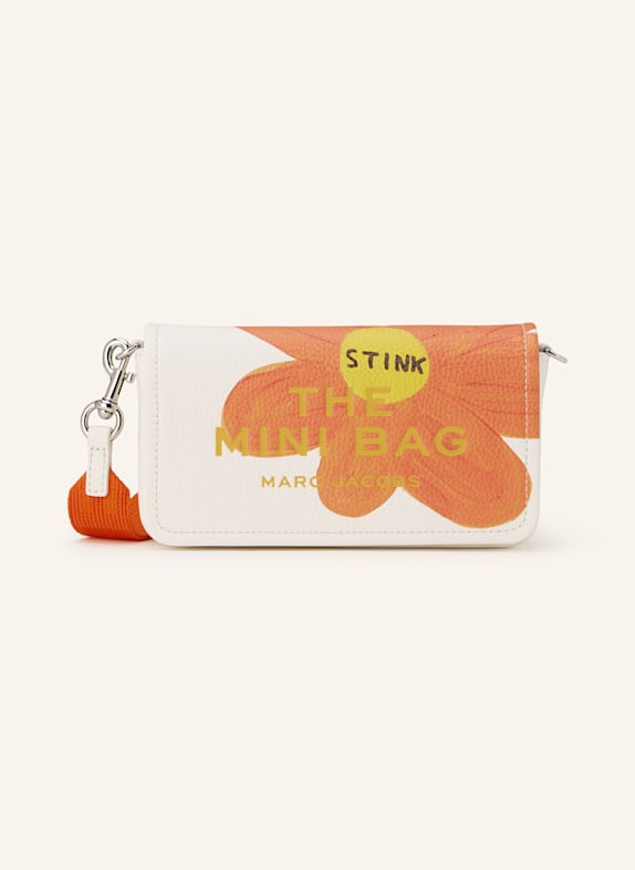 MARC JACOBS Umhängetasche THE MINI BAG FLOWER WEISS / ORANGE