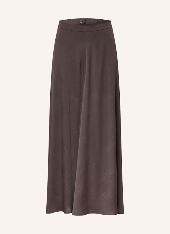 RIANI Sukně s ozdobnými perličkami TMAVĚ HNĚDÁ