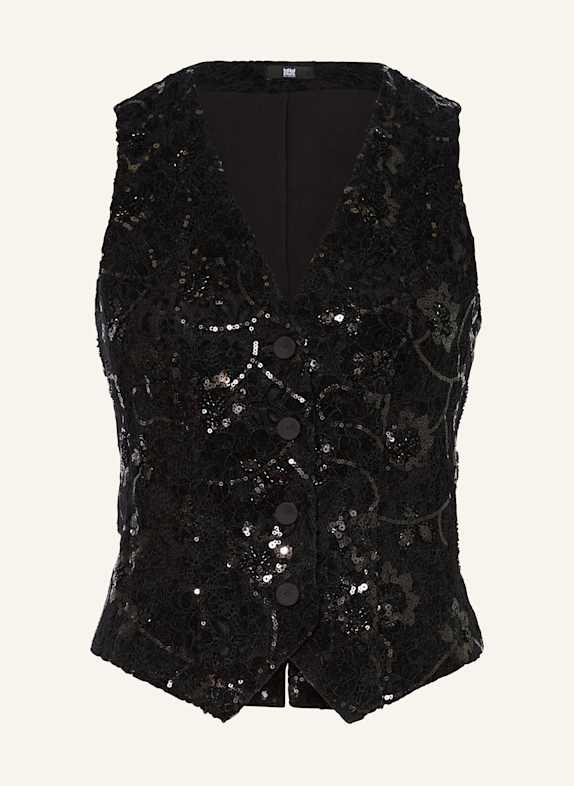 RIANI Blazerweste aus Spitze mit Pailletten SCHWARZ
