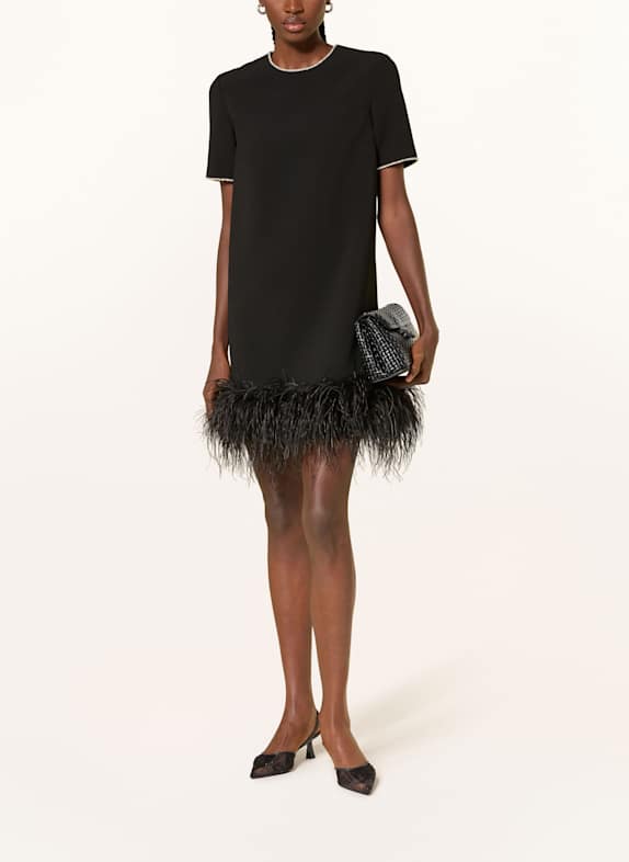 RIANI Kleid mit Schmucksteinen SCHWARZ