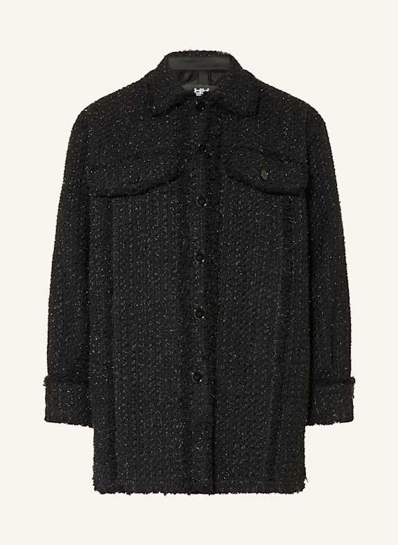 RIANI Bouclé-Jacke mit Glitzergarn SCHWARZ