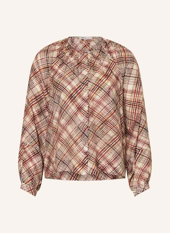 YERSE Bluse DARCIE CREME/ BRAUN/ OLIV