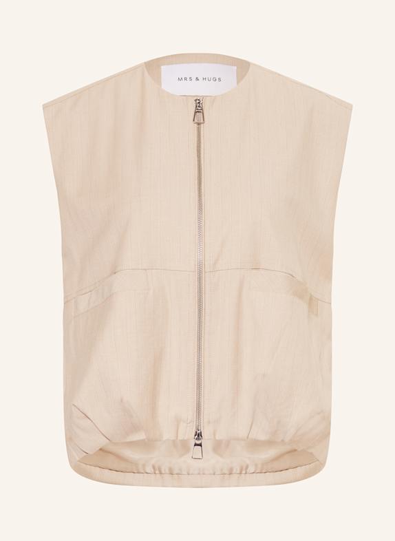 MRS & HUGS Vest BEIGE