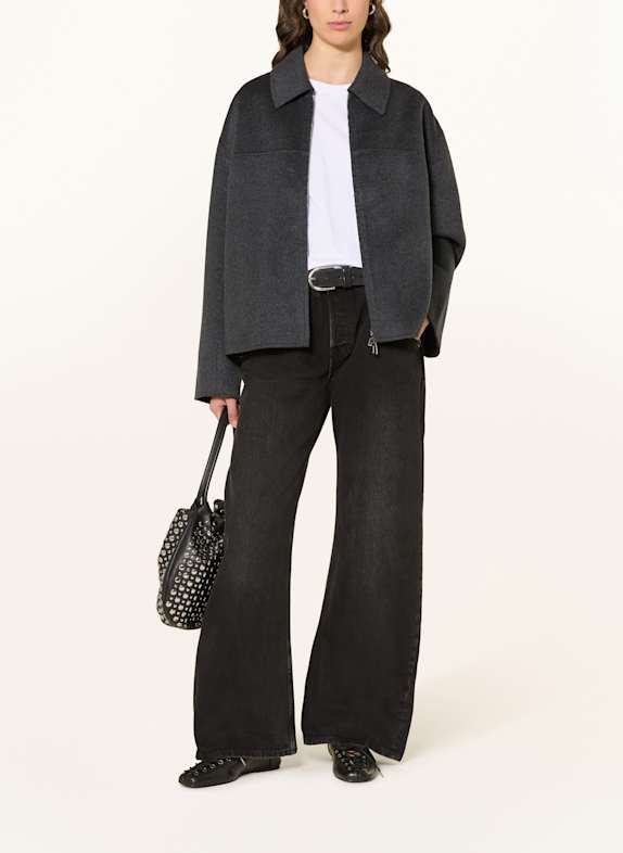 MRS & HUGS Boxy jacket DARK GRAY