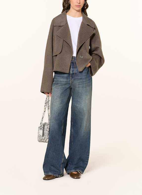 MRS & HUGS Boxy jacket TAUPE