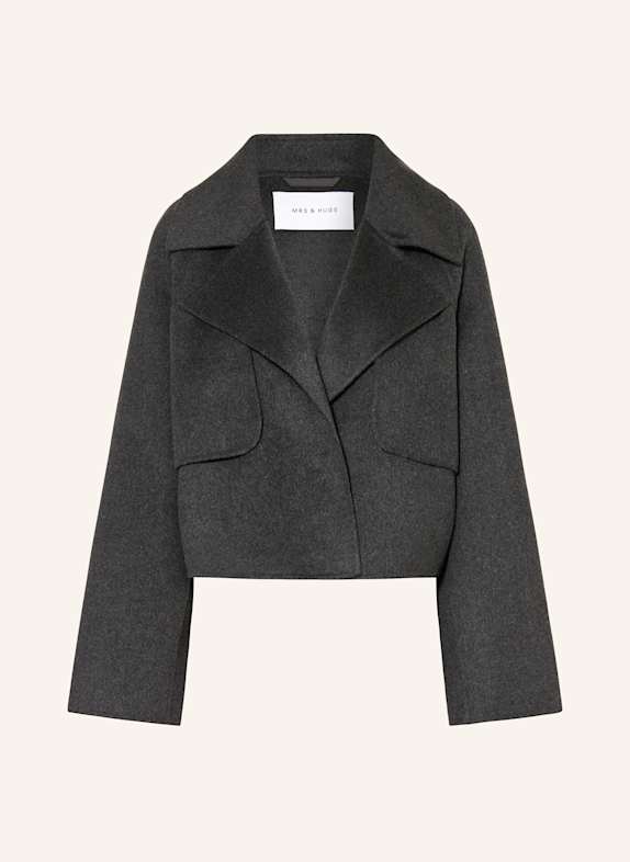 MRS & HUGS Kastenjacke DUNKELGRAU
