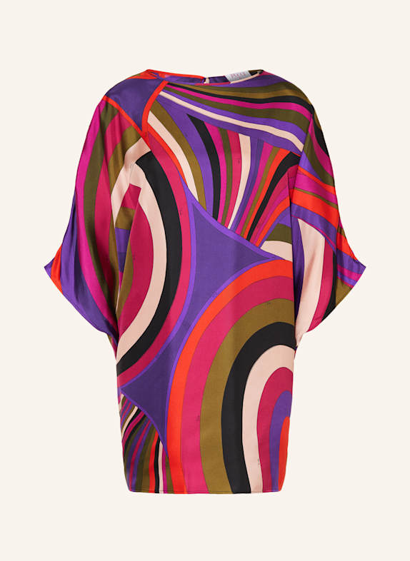 PUCCI Seidenkleid LILA/ PINK/ ROT