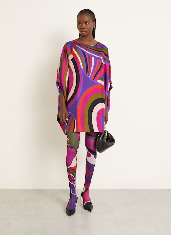 PUCCI Seidenkleid LILA / PINK / ROT