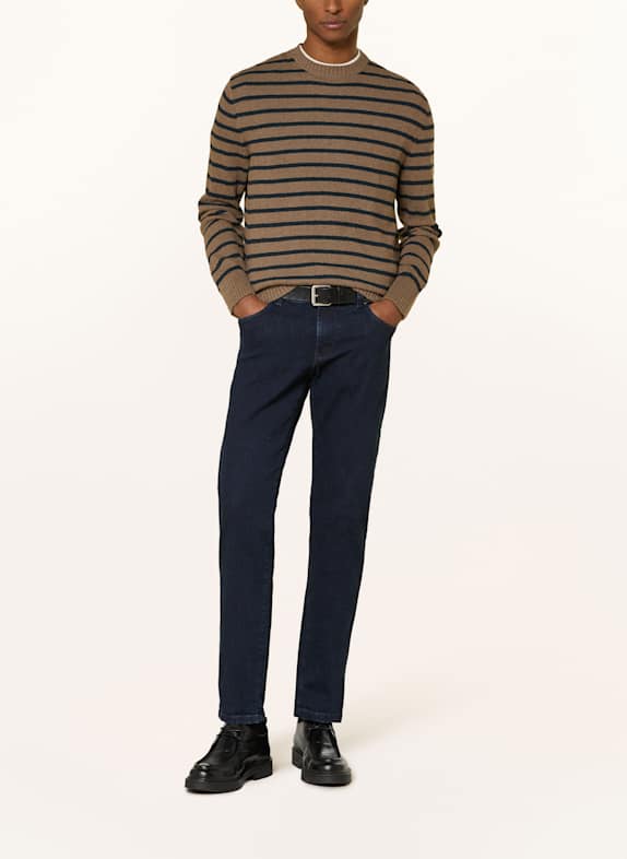 Marc O'Polo Pullover BRAUN / DUNKELBLAU