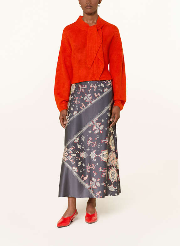 MARC CAIN Trui met strik 279 aurora red