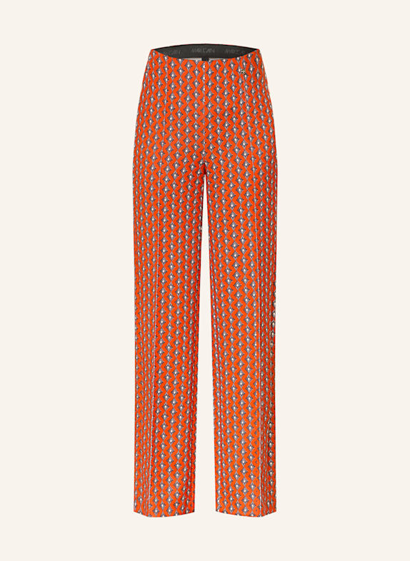 MARC CAIN Wide leg trousers WINDER in jersey 279 aurora red