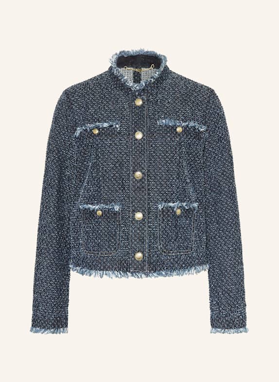 MARC CAIN Ha llegado a SVD el modelo M NSW HBR-S FT PO HOODIE marca que pertenece a la colección SU2022 357 vintage indigo