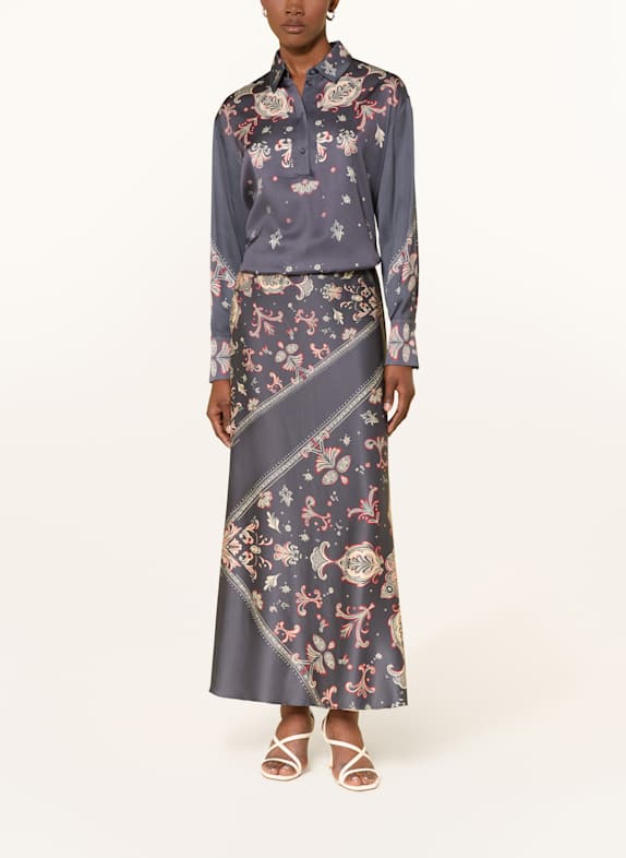 MARC CAIN Blouse van satijn 382 periscope