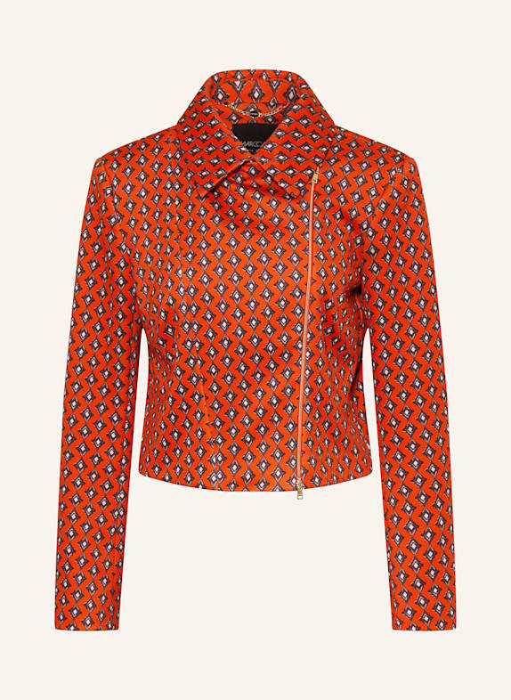 MARC CAIN Boxy jacket in jersey 279 aurora red