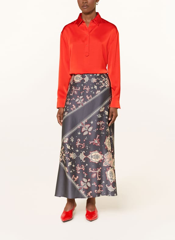 MARC CAIN Blouse van satijn 279 aurora red