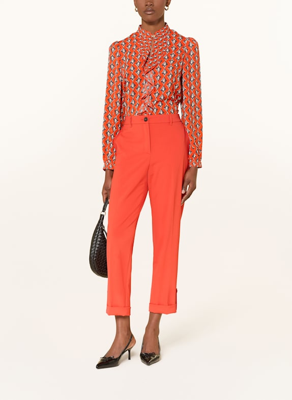 MARC CAIN Blouse met volants 279 aurora red
