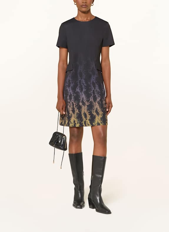 MARC CAIN Kleid 917 black/amber gold