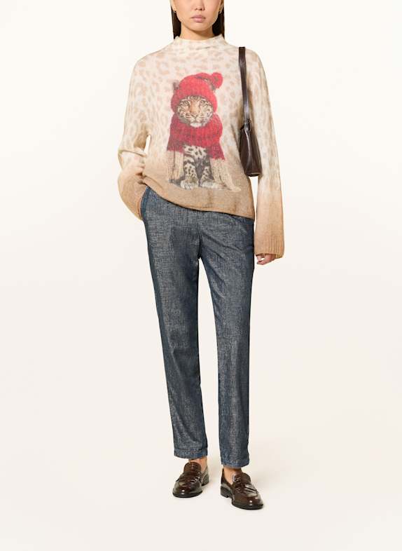 MARC CAIN Pullover mit Alpaka 623 light brown