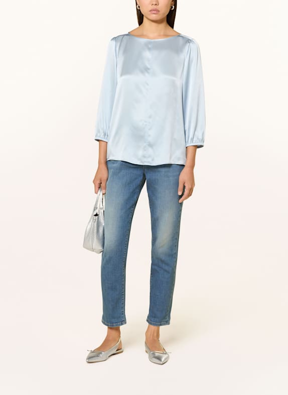 MARC CAIN Silkebluse med 3/4-ærmer 316 skyway ny