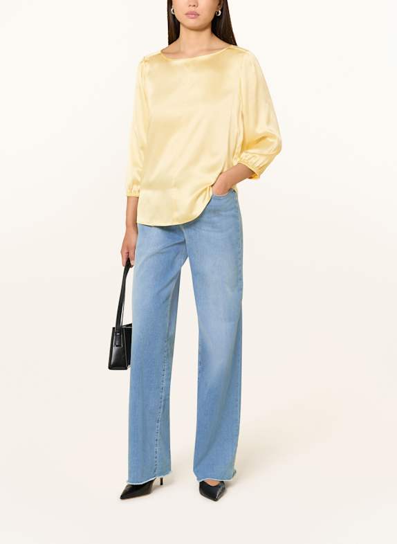 MARC CAIN Seidenbluse mit 3/4-Arm 407 flan